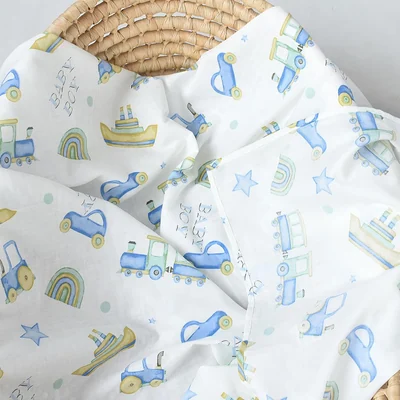 Muslin Swaddle Blankets, Two-Pack by Owlowla, Baby Boy and Dino