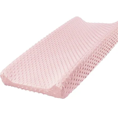 Minky Changing Pad Covers by Owlowla, Blush Pink