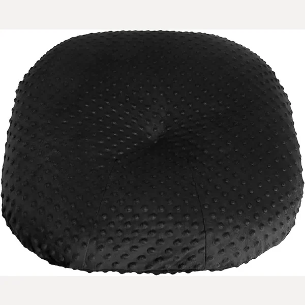 Minky Newborn Lounger Cover by Owlowla, True Black